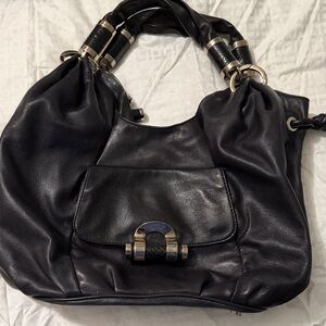 Michael Kors Black Leather Shoulder Bag